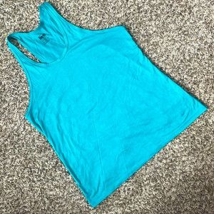 Nike Drifit teal turquoise racer back tank top womens XL